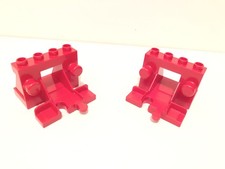 2x Duplo Red Train Track