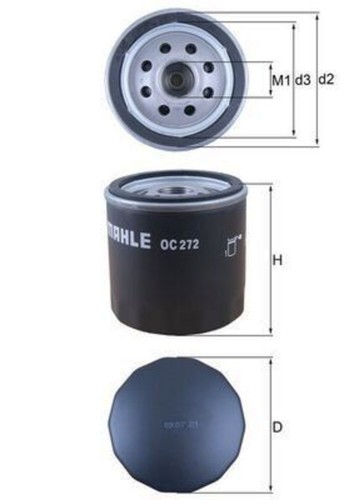 Oil filter mahle fits alfa - oil,