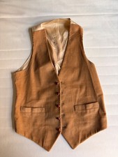 Khaki/beige corduroy vest for