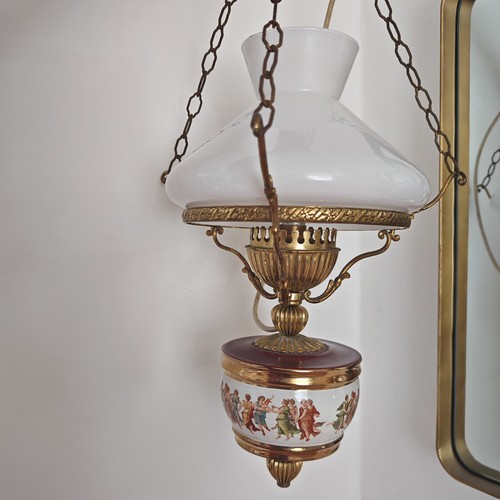 Antique glass oil lamp - antique,