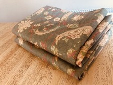 Tapestry curtains sage green beautiful condition width 49" each by 54" drop