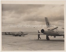 Supermarine Swift F2 & De Havilland Venom Large Press Photo, AX854