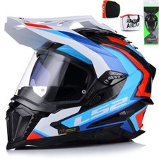 LS2 Motorcycle Enduro Dual Sport Adventure Helmet MX701 Explorer Frontier Blue