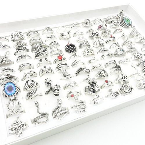 Wholesale 100pcs punk rings - wholesale,