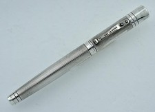 VINTAGE YARD O LED VACEROY GRAND BARLEY STERLING SILVER FOUNTAIN PEN MEDIUM 18K