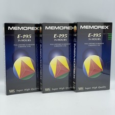 3 x Memorex E-195 • VHS SHQ