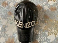 KENZO BLACK LEATHER BASEBALL