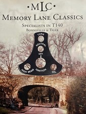 Triumph T140 TR7 T160 Centre console panel decal oem 60-4622