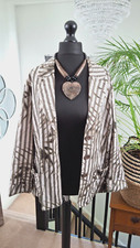 OSCAR B Ladies semi fitted jacket BOHO luxury Lagenlook edgy arty PLUS size 20