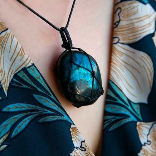 Natural labradorite wrap - natural,