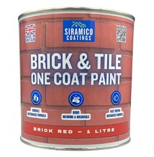 Brick & Tile Paint | 1 , 2.5 or 5 Litre | Brick Red | Professional Finish