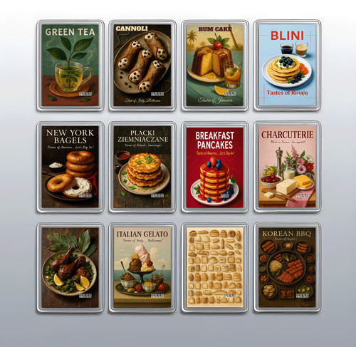 Global cuisine fridge magnet - fridge,