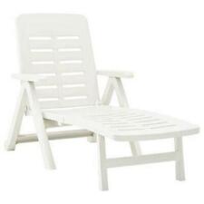 White Sun Lounger Folding