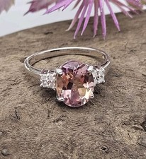 9ct Gold Alexandrite Diamond Ring, Size N, Stunning Rare Stone, Colour Change 