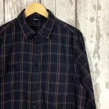 ROHAN Men's Kielder Shirt MEDIUM Check Sun Protection Zip Pocket Hiking Walking