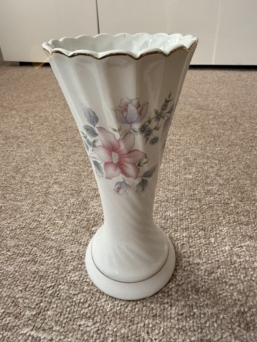Vintage vase fluted and - vase,