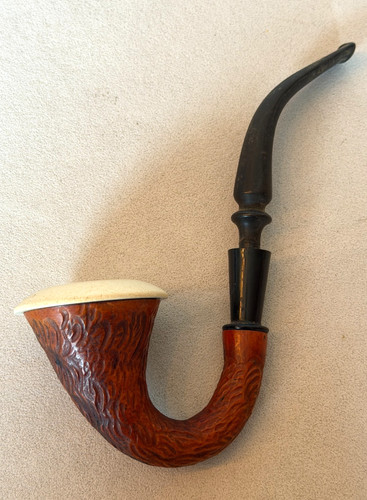 Vtg carved gourd - carved, pipe