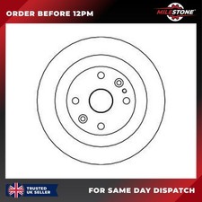 1X BRAKE DISC FOR MAZDA 323 S