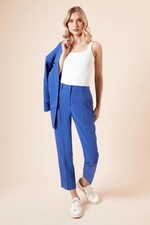 Dorothy Perkins Cobalt Tailored Trousers Womens Smart Trousers