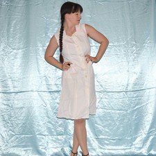White Soft Cotton Dress S (38)