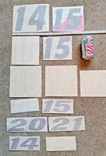 Arrows F1 big lot of genuine race car numbers graphic decals Verstappen Orange