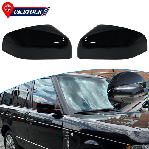 Pair gloss black wing mirror - gloss,