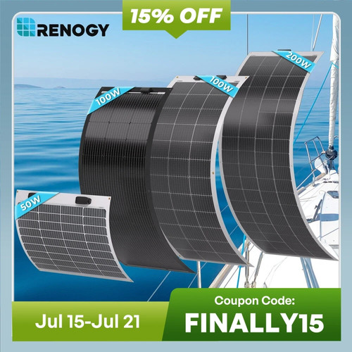 Renogy 50w 100w 200w solar - 50w,