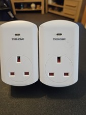 TKB Home Z-Wave Plus Smart Plug with Power Metering (Model TZ69E) X 2 Pre Owned