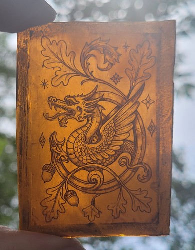 Stained glass dragon kiln - glass,