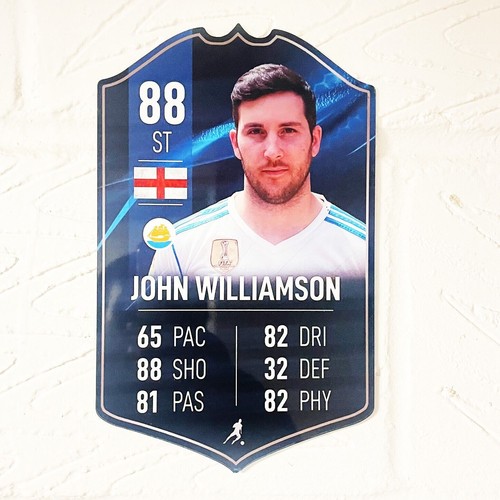 Personalised football card - personalised,