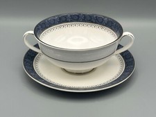 Royal Doulton Sherbrooke H5009 - Handled Soup Cup and Stand.