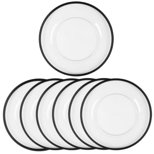 Acrylic clear charger - 6,