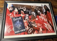 Slipknot Signed Framed Reprint