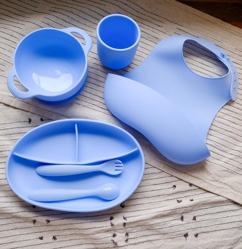 Baby silicone feeding set - set, bpa