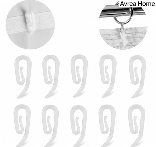 Curtain hooks for ring - curtain, header
