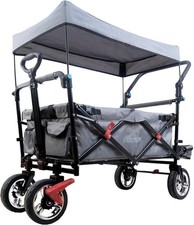Grey Folding Kids Wagon w/