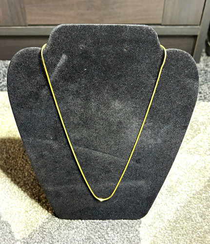 Gold tone snake chain - chain,