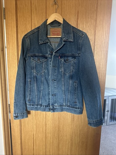 Levi men denim trucker - denim,