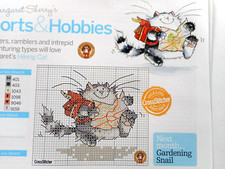 MARGARET SHERRY HIKING CAT. 1 PAGE CROSS STITCH CHART. FOR CHARITY ?