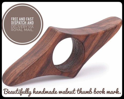 Handmade walnut wooden thumb - handmade,