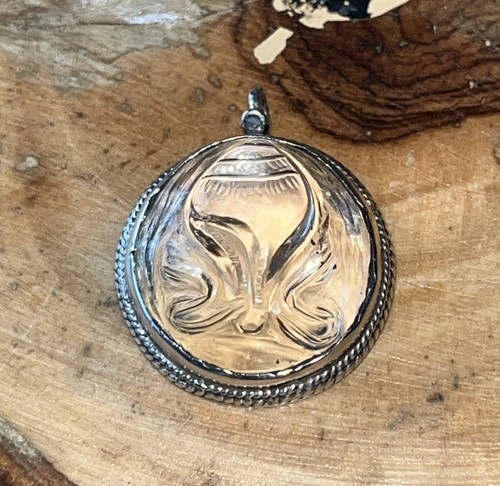 Antique rock crystal - rock, pendant