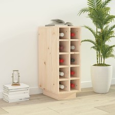 Wine Cabinet Natural Solid