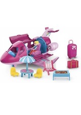 Pink Toy Airplane Doll Playset