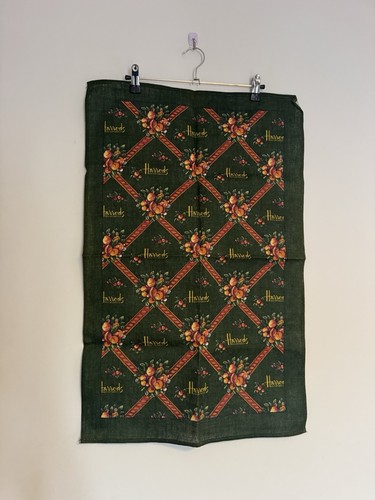 Harrods vintage tea towel 100%