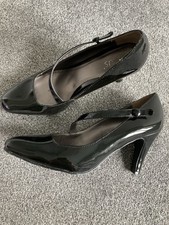 Lotus Black Patent Shoes Ladies  Size 8