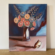 Vintage colourful flower still - vintage,