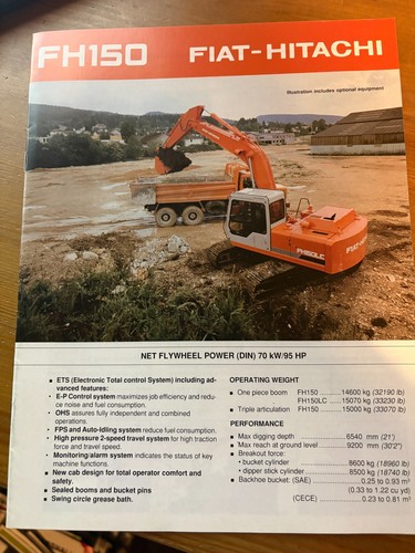 Fiat hitachi fh150 - fiat-hitachi, excavator