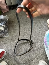 Brown leather cavesson