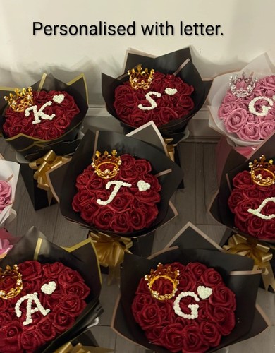Bouquet with silk forever red - ,