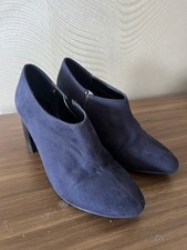 Navy Blue, Chunky Heel With Side Zip. Marks & Spencer’s. Size 7.